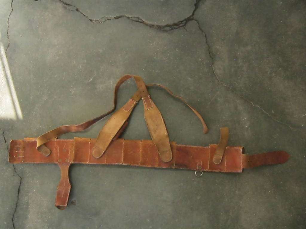 German colonial DSWA Schutztruppe leather bandolier.